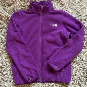 the north face girl’s fleece face zip up
